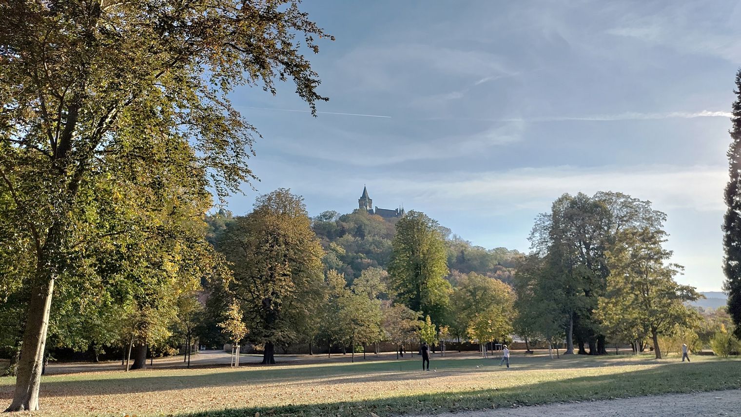 Herbstfärbung im Lustgarten Wernigerode