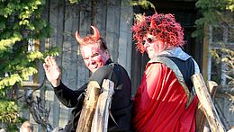 Zwei Teufel sind unterwegs zur Walpurgis in Schierke