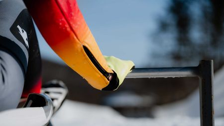 Am Start der Bobbahn in Schierke