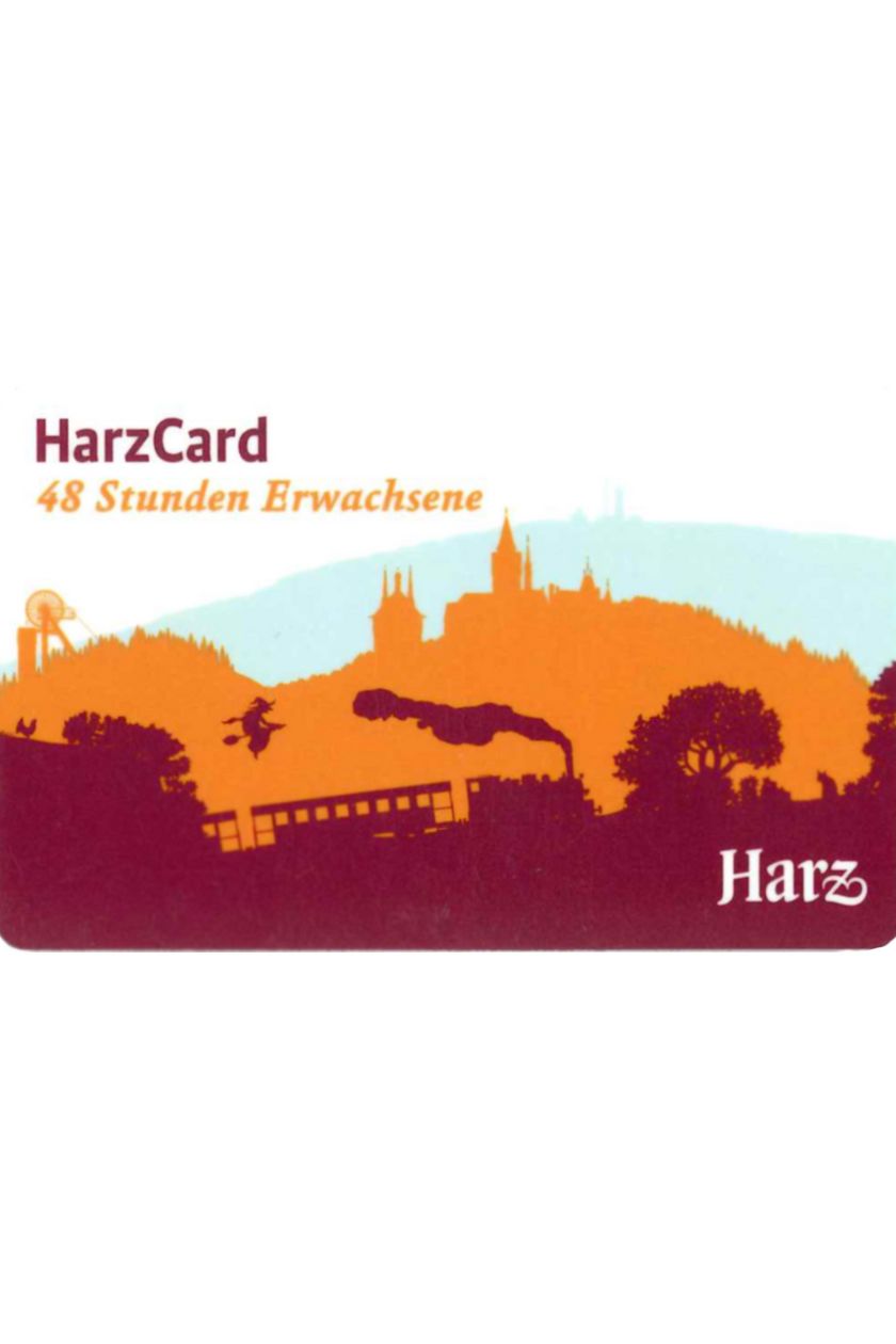 Ansicht der HarzCard für Erwachsene 48 Stunden