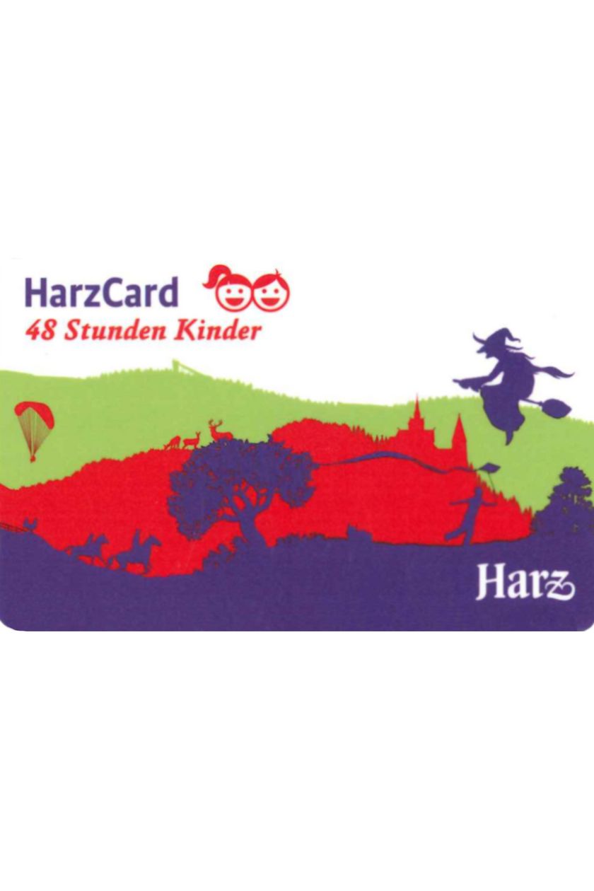 Ansicht der HarzCard für Kinder 48 Stunden