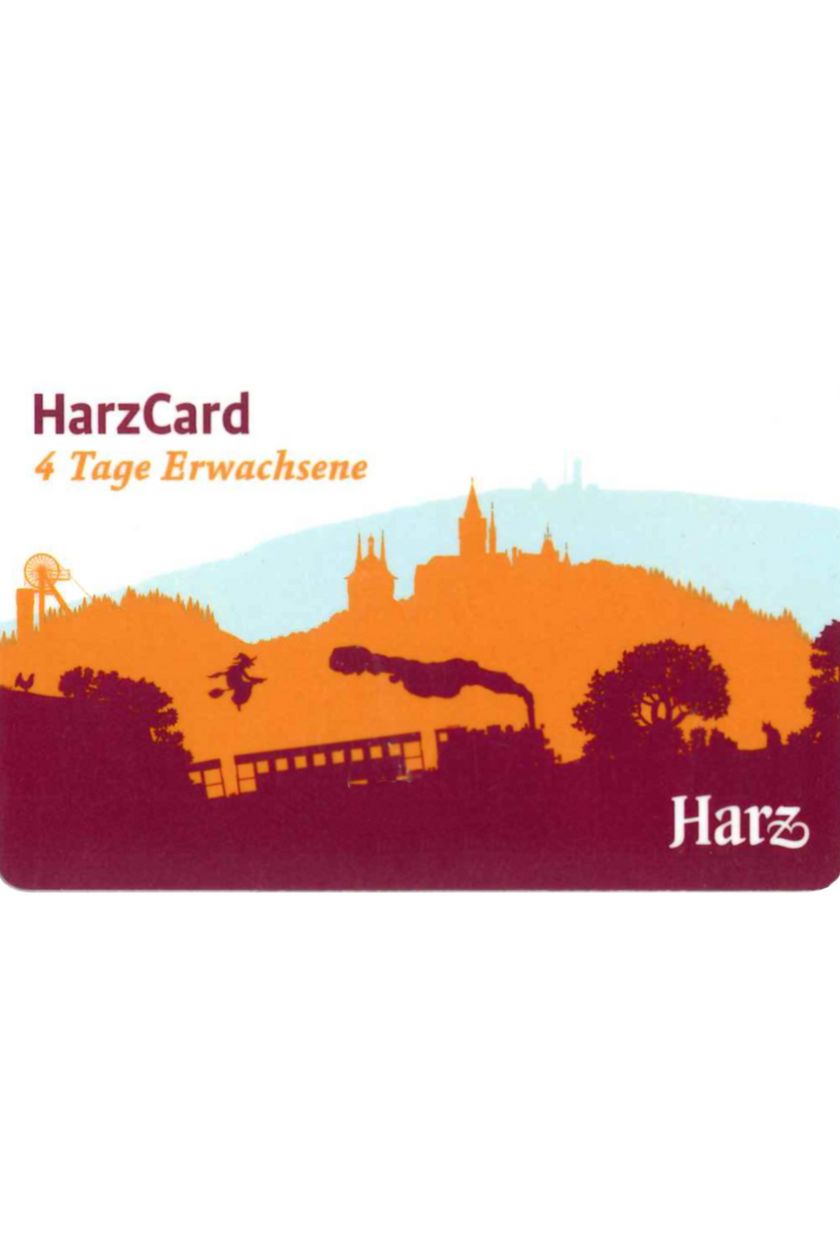 Ansicht der HarzCard für Erwachsene 4 Tage