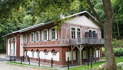 Gebäude des Wasserkraftwerk Steinerne Renne in Wernigerode